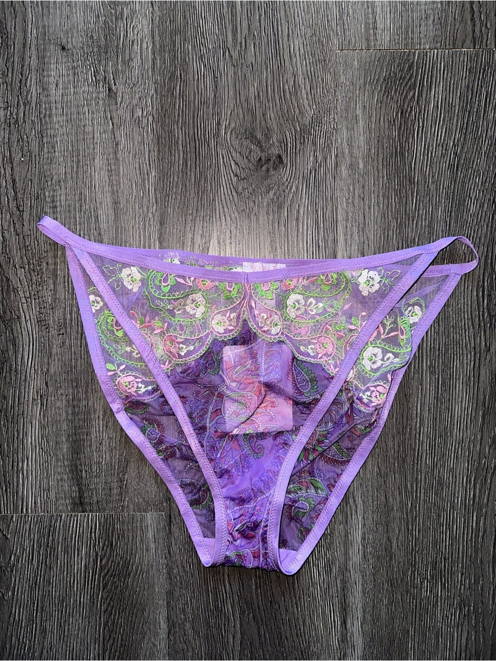 Bohemia Paisley Embroidered String Bikini